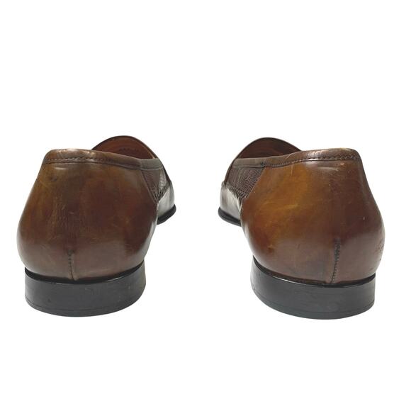 EUC - Mezlan Sebastian Brown Lizard Skin Leather Loafers - Picture 5 of 7